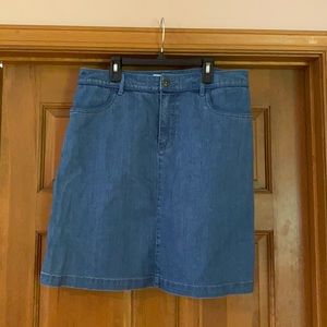 Blue denim Isaac Mizrahi Live Skirt Size 12